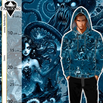 Sirens blue, trikoo 2m