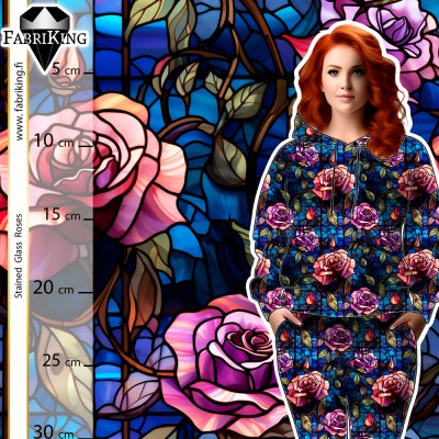 Stained Glass Roses, trikoo 1,4m