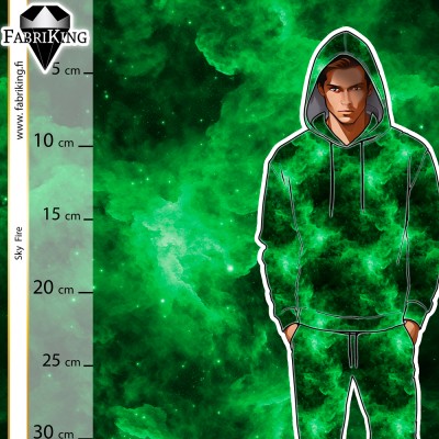 Sky fire green, trikoo 1m