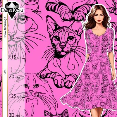 Cats pink, luomutrikoo