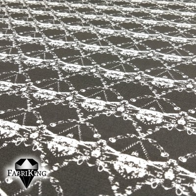 Crystal black-white, puuvillapanama