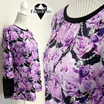With Love lila, trikoo (single jersey)