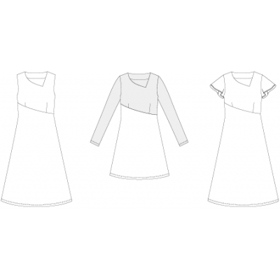 Line2Line: Asymmetrical dress