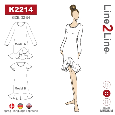 Line2Line: Dress with flounce