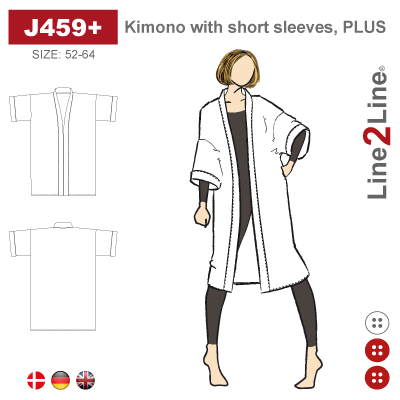 Line2Line: Kimono with short sleeves, PLUS