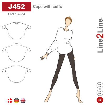 Line2Line:  Cape with cuffs