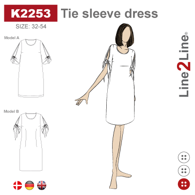 Line2Line: Tie sleeve dress
