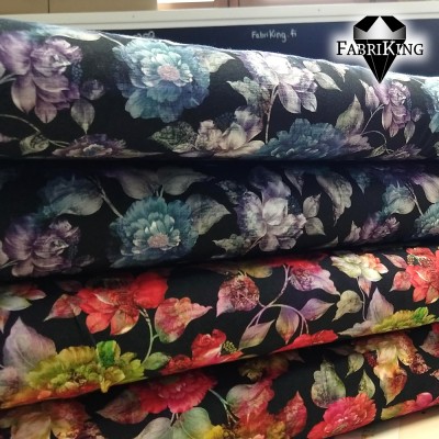 Flower dream blue & red -trikoot