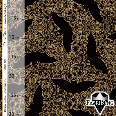 Bats gate, puuvillasatiini 1,7m