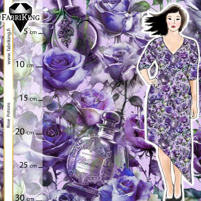 Rose potions violet, trikoo 2,5m