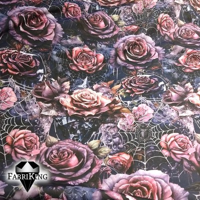 Rose Garden, puuvillasatiini 1,2m